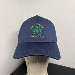 2017 US OPEN Erin Hills Golf Cap Hat USGA Member Navy Blue New Era Adult Sz M/L